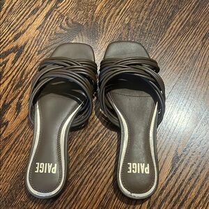 Paige Women's Brown Slide Sandals